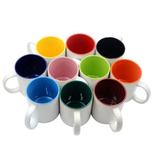 11OZ Two Tone Ceramic Colored Mugs for Sublimation