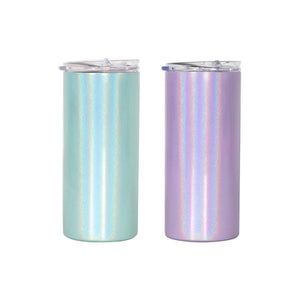 12OZ Rainbow Glitter Sublimation Tumbler