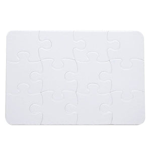 12 Piece Sublimation Puzzle (1318cm)-Pure WhiteSparkleMagnetic