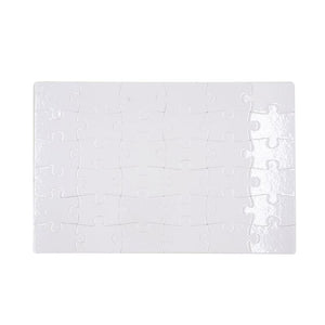 36 Pieces Sublimation Puzzle Blank-Pure WhiteSparkleMagnetic