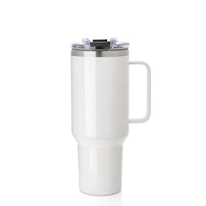 40OZ Sublimation Tumbler Travel Mug with Metal Handle