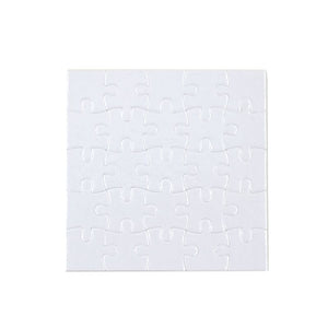 Blank Puzzle Pieces Sublimation-Pure WhiteSparkleMagnetic