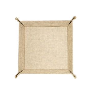 Burlap Sublimation Snap Up Tray
