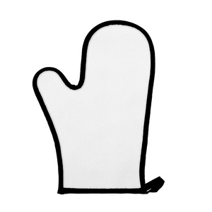Canvas blank Sublimation Oven Mitt-Flat-with Rubber Back