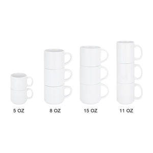 Ceramic Sublimation Stackable Mugs