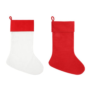 Charpie Sublimation Stocking with Red Cuff for Christmas