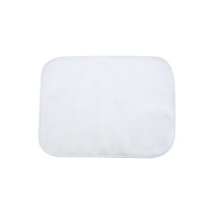 Fleece Sublimation Baby Blanket-White-29