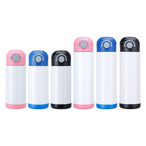 Kids Sublimation Water Bottles with Straw-350ml/500ml-6 Colors