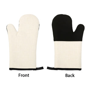 Linen Sublimation Oven Mitt with Rubber Patch