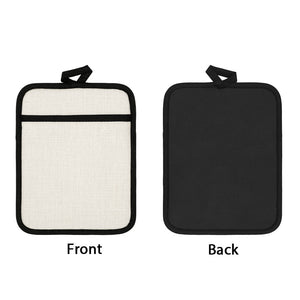 Linen Sublimation Pot Holder with Rubber Back