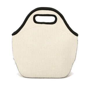 Linen Neoprene Sublimation Lunch Bag