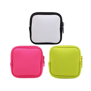 Neoprene Sublimation Earphone Bag-Square