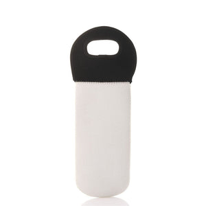 Neoprene Wine Tote Sublimation Blank With Black Handle-Single