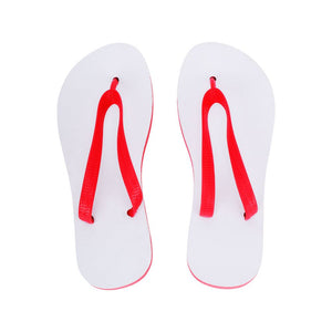 Red Sublimation Flip Flops Wholesale Blanks for Adults