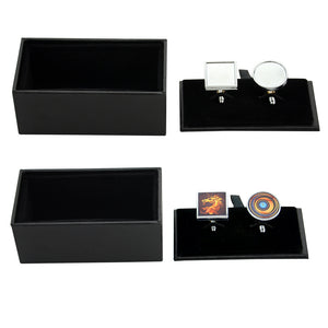 Sublimation Cufflink Blanks Set-SquareRound Design