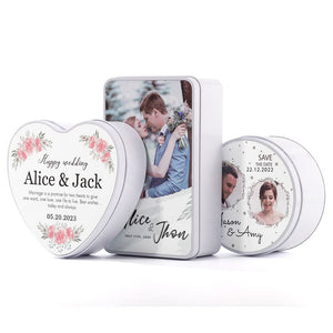 Sublimation Metal Tin Double Side White Storage Box