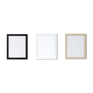 Sublimation Plastic Photo Frame with Aluminum Insert & Nature Wood Texture -6", 8", 10" Size