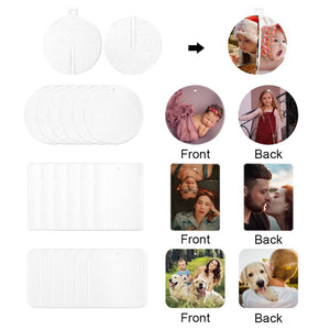 Sublimation Air Freshener-Round/Square/Rectangle/Ball/Deer/Pineapple