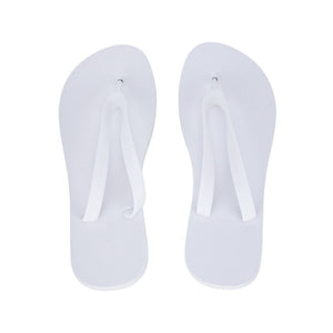 White Adults Blank Flip Flops for Sublimation