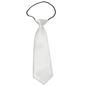 White Sublimation Tie for Kids with Elastic