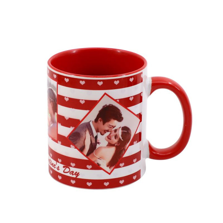 11oz Ceramic Inner & Handle Color Mugs Sublimation Blank