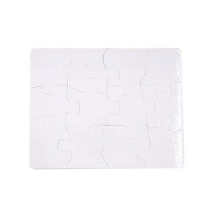 12 Pieces Puzzle Blanks for Sublimation-Pure White/Sparkle/Magnetic
