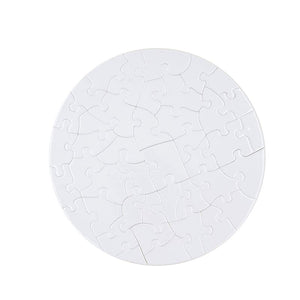 Round 41 Piece Sublimation Puzzle-Pure White/Sparkle/Magnetic