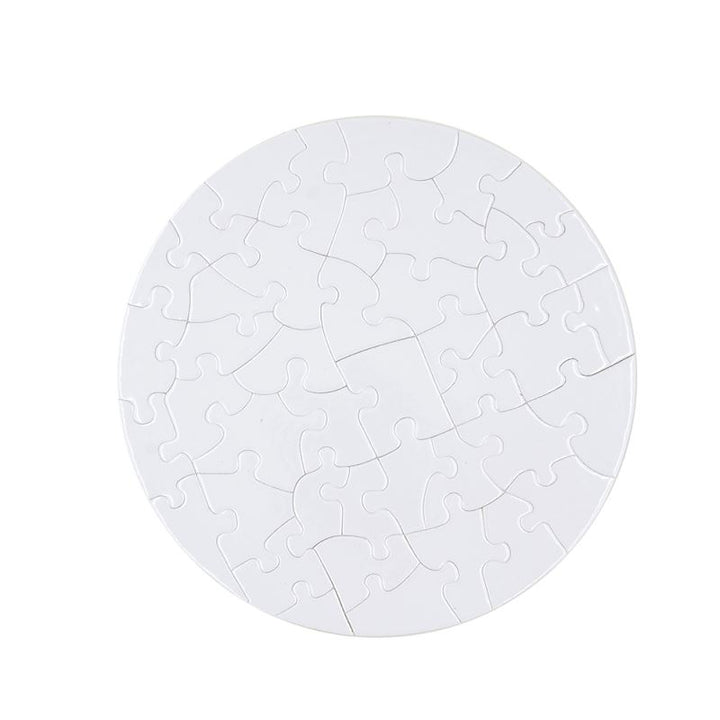 Round 41 Piece Sublimation Puzzle-Pure White/Sparkle/Magnetic