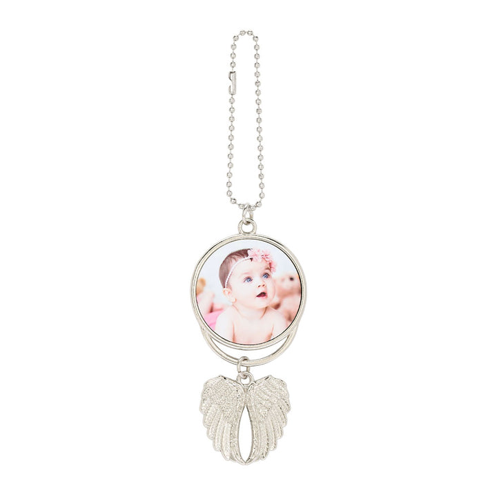 Angel Wings Metal Sublimation Ornament Blanks-Silver