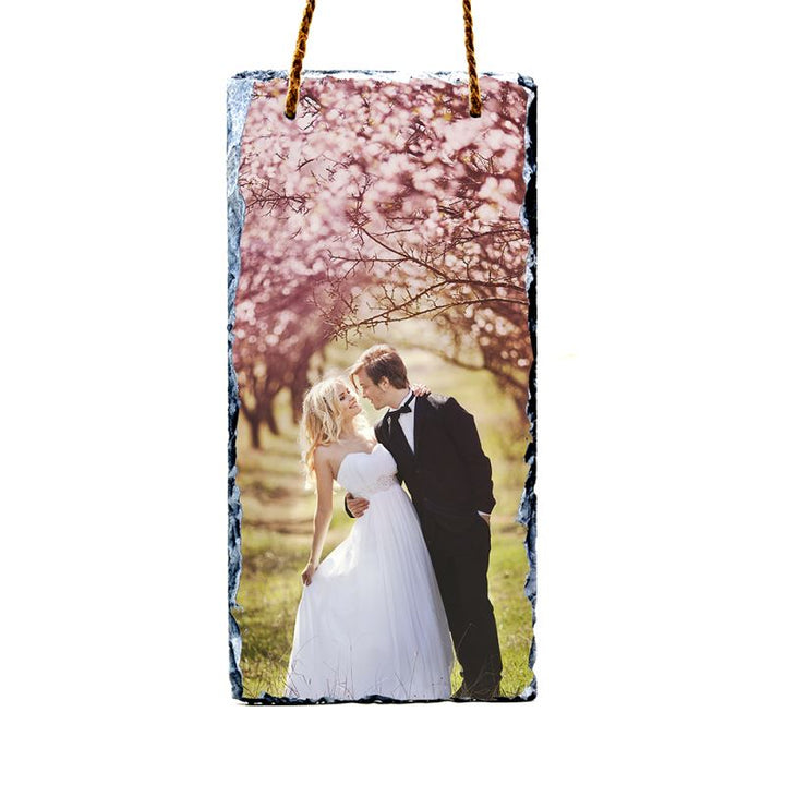 Big Rectangle Sublimation Photo Slate Blank with String