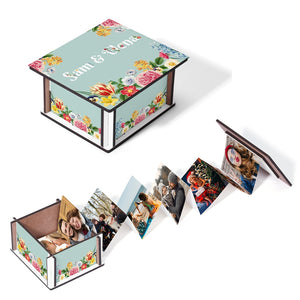 MDF Custom Photo Album Box Sublimation Pull Out Photo Box