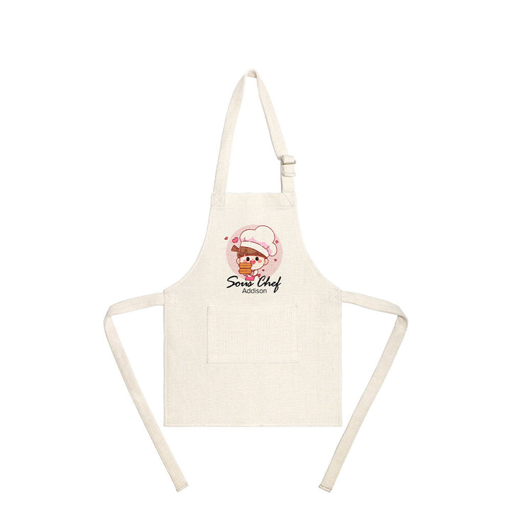 Custom Linen Sublimation Apron Blanks for Kids-51x38cm