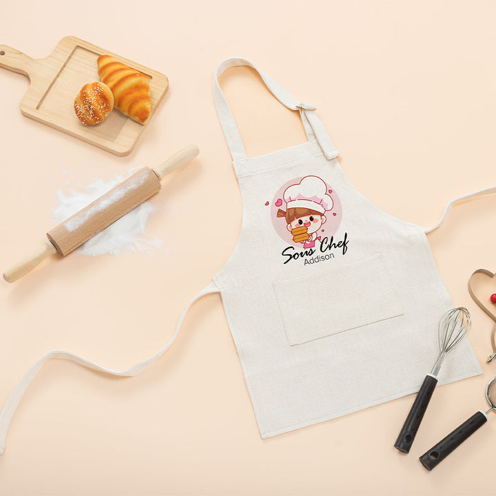 Linen Sublimation Apron Blanks for Kids