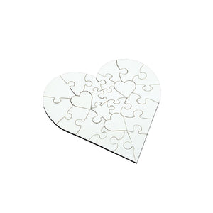 Heart MDF Sublimation Puzzle Blanks