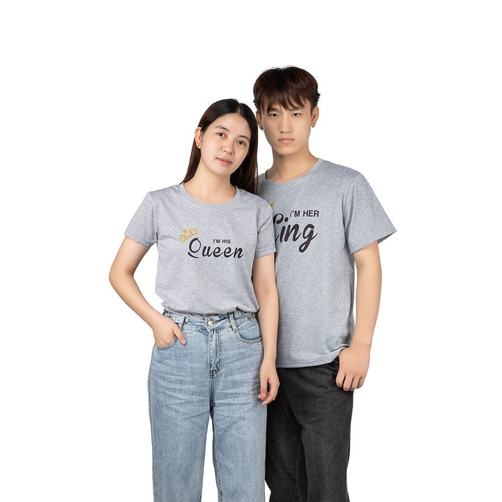 Men's Polyester T-shirts for Sublimation-WhiteGrey