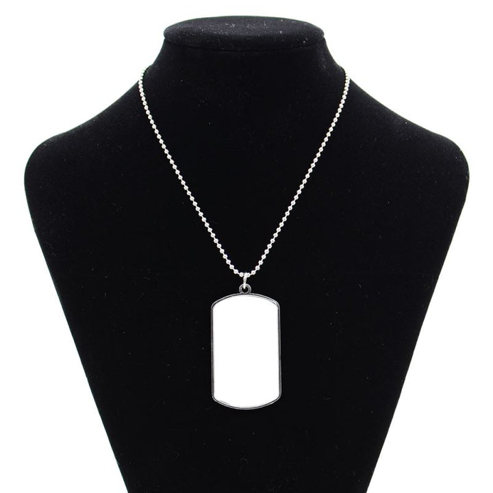 Metal Dog Tags Sublimation Blanks-Bone/Rectangle Design