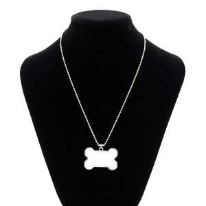 Metal Sublimation Dog Tags-Bone/Rectangle Design