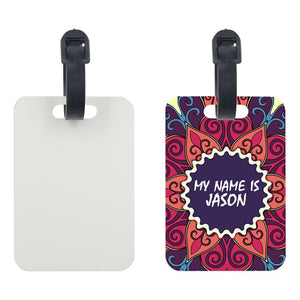 PET Sublimation Luggage Tags-Round Corner