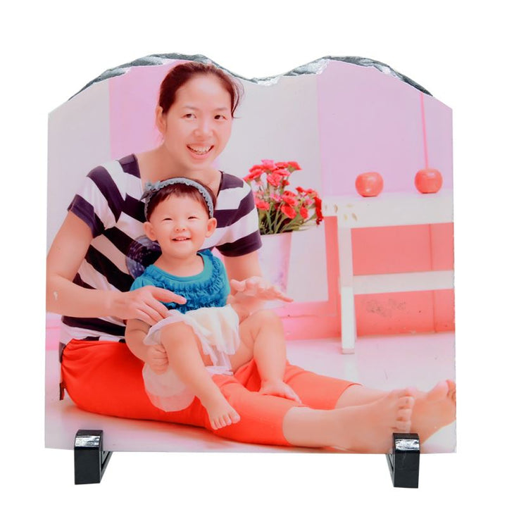 Sublimation Photo Slate Blanks with Medium Square Top Open Design