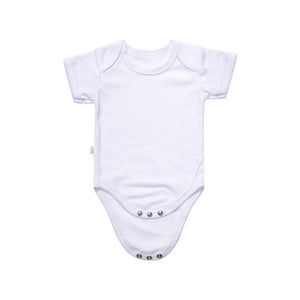 Sublimation Baby Grow-White-S/M/L/XL/XXL/XXXL Size