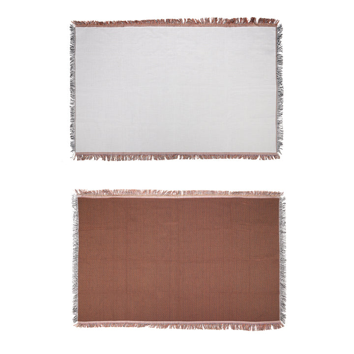 Sublimation Blanket Wholesale Throw Blanket – Soft 100% Polyester, Tassel Fringe, Hemmed Edges