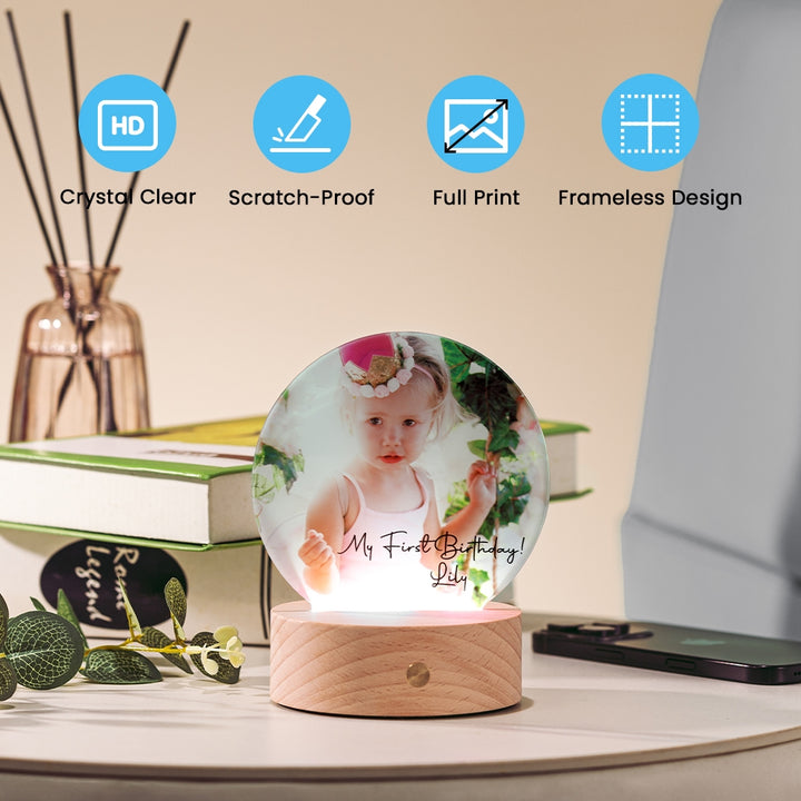 sublimation photo panel with led base