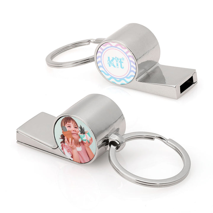 Metal Whistle Keyring Sublimation Blank