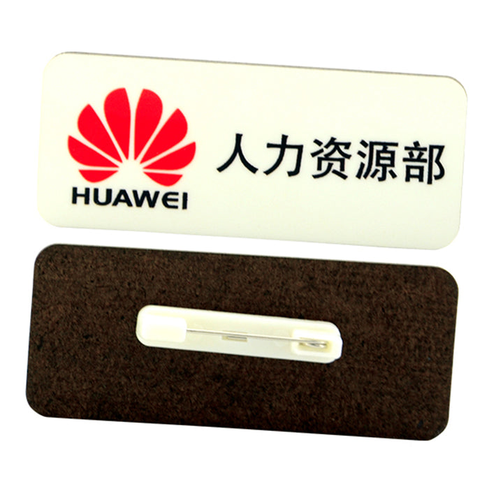 Sublimation Name Badge Blanks with Pin