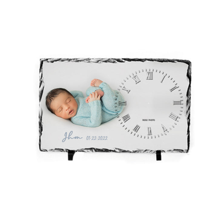 Sublimation Photo Slate Clock Blank