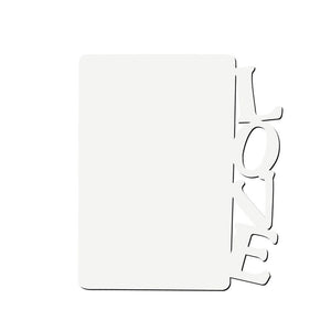 MDF Photo Panel Sublimation Blanks with Vertical LOVE